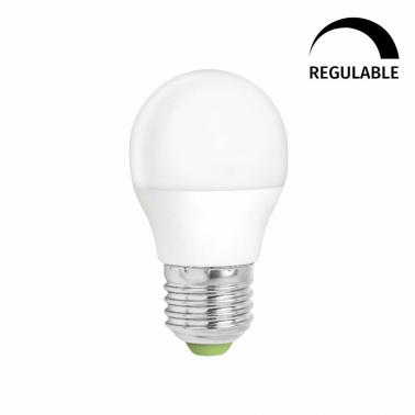 WOJ14380 LAMPARA ESFERICA LED REGULABLE E27 6W 6000K SPECTRUM