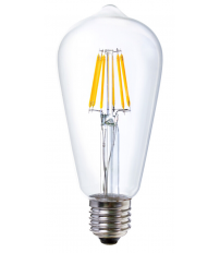 09365 LAMPARA EDISON FIL LED E24 6W 3000K ST64 LEDESMA