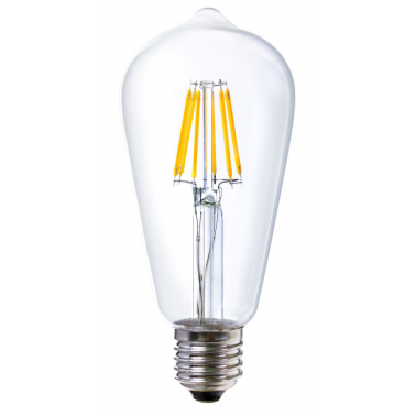 09365 LAMPARA EDISON FIL LED E24 6W 3000K ST64 LEDESMA