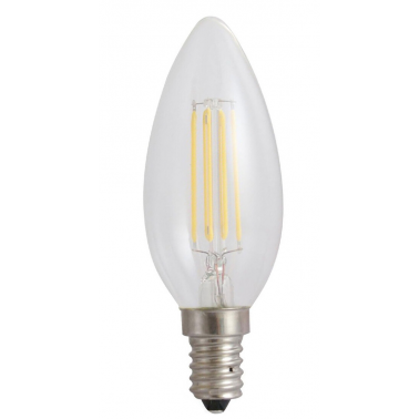 WOJ+14387  LAMPARA VELA LED CRISTAL 6W E14 2700K SPECTRUM