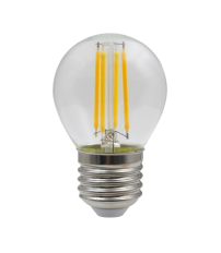 121114 LAMPARA LED ESFERICA CLARA E27 6W 800Lm 4000K B&B