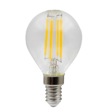 121111 LAMPARA LED ESFERICA CLARA E14 6W 800Lm 4000K B&B