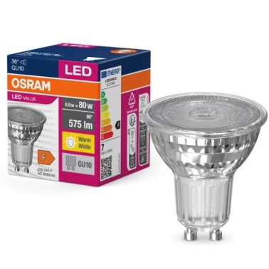 054822 LAMPARA LED GU10 6,9W 3000K 36º VALUE
