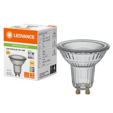 456411 LAMPARA LED REGULABLE GU10 6,9W 3000K 120º LEDVANCE