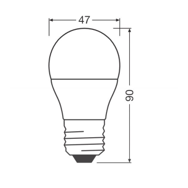 022005 LAMPARA ESFERICA LED E27 7W 4000K STAR OSRAM