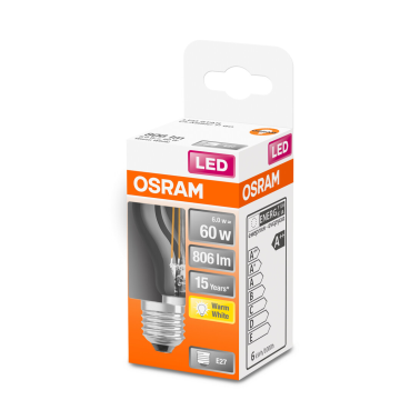 434882 LAMPARA ESFERICA FIL LED E27 6W 2700K RETROFIT OSRAM