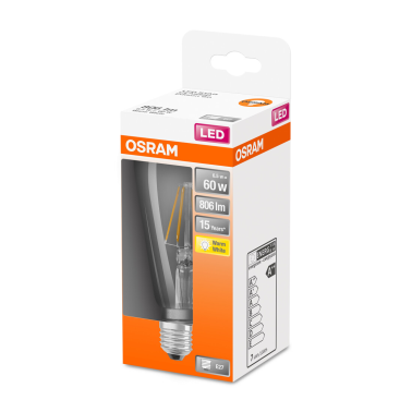 434400 LAMPARA PERA FIL LED E27 7W 2700K RETROFIT OSRAM