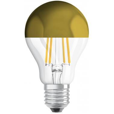 435346 LAMPARA STANDARD ORO FIL LED E27 7W 2700K RETROFIT MIRROR OSRAM