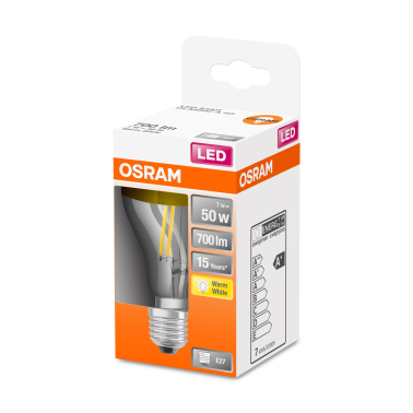 435346 LAMPARA STANDARD ORO FIL LED E27 7W 2700K RETROFIT MIRROR OSRAM