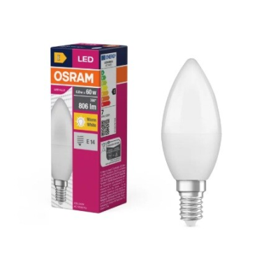 152915 LAMPARA VELA LED 6,8W E14 2700K VALUE OSRAM