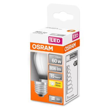 434905 LAMPARA ESFERICA FIL LED MATE 7W E27 827