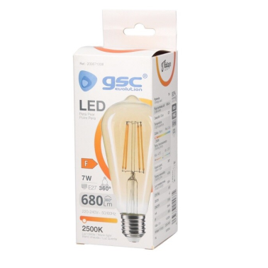 200671008 LAMPARA PERA FIL LED VINTAGE 7W E27 2500K