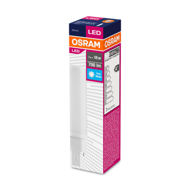 559158 LAMPARA PL DULUX D/E LED 7W G24Q2 4000K OSRAM