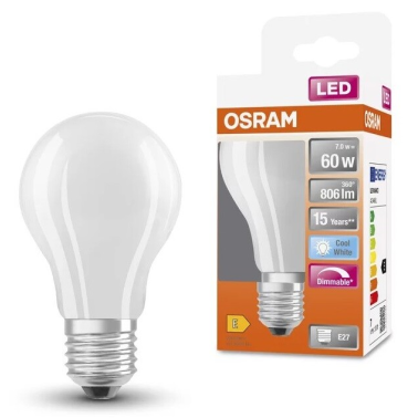 434608 LAMPARA STANDARD LED MATE A60 7W 40000K E27 LEDVANCE