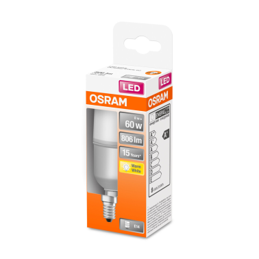 428362 LAMPARA TUBULAR STICK LED E14 8W 2700K STAR OSRAM