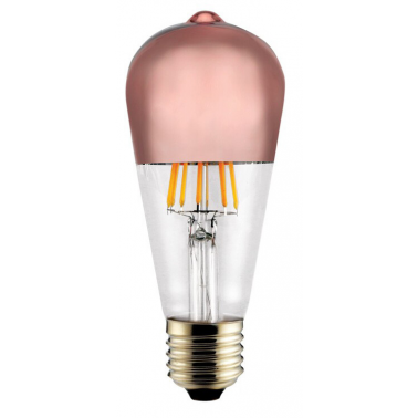 364-06-107 LAMPARA PERA FIL LED REFL BRONCE 8W E27