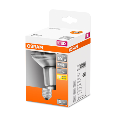 433267 LAMPARA R80 LED 9,1W E27 2700K 36° STAR OSRAM