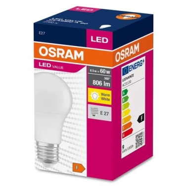 326842 LAMPARA STANDARD LED 8,5W E27 2700K OSRAM
