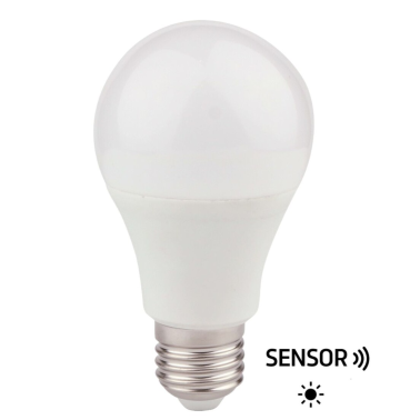 120849 LAMPARA LED STANDARD SENSOR CREPUSCULAR 9W E27 6000K B&B