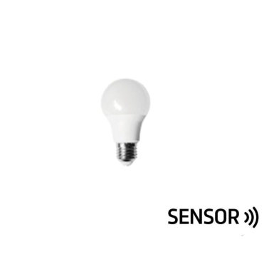 2601769 LAMPARA STANDARD LED 9W E27 SENSOR DE MOVIMIENTO 6000K F-BRIGHT