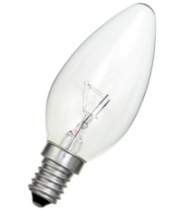 13742 LAMPARA VELA CLARA 40W E14 230V REFORZADA IN