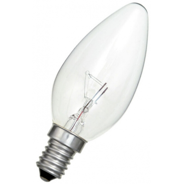 13742 LAMPARA VELA CLARA 40W E14 230V REFORZADA IN