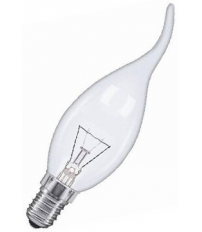 LAMPARA VELA CLARA PUNTA 40W E14 35x120mm.
