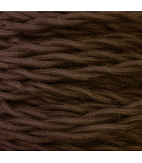 50m ROLLO CABLE TRENZADO ALGODON MARRON