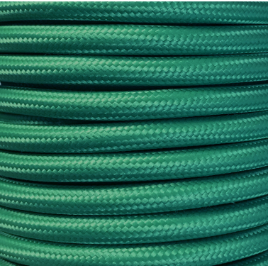 CIR62CM32 15 MTS CABLE TEXTIL LISO VERDE MATE