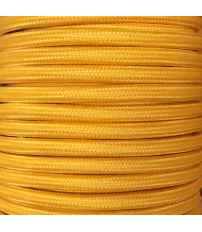CIR62CM05 5m CABLE TEXTIL LISO MOSTAZA MATE