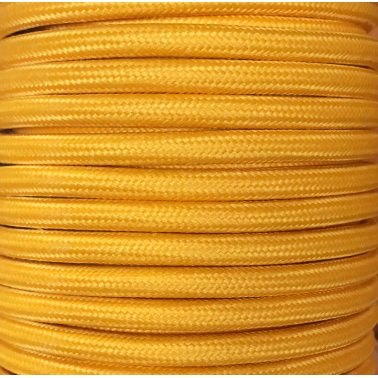 CIR62CM05 5m CABLE TEXTIL LISO MOSTAZA MATE