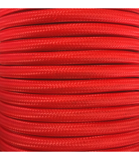 CIR62CM24 5m CABLE TEXTIL LISO ROJO MATE