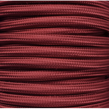 CIR62CM37 15 MTS CABLE TEXTIL LISO BERENJENA MATE