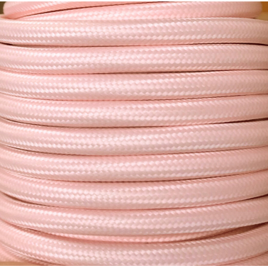 CIR62CM23 15 MTS CABLE TEXTIL LISO ROSA BABY MATE
