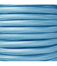 CIR62CM29 5 MTS CABLE TEXTIL LISO AZUL MATE