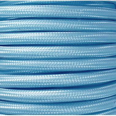 CIR62CM29 5 MTS CABLE TEXTIL LISO AZUL MATE