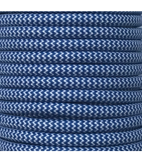 CIR62CM01/16 15 MTS CABLE TEXTIL ZIGZAG BLANCO/AZE
