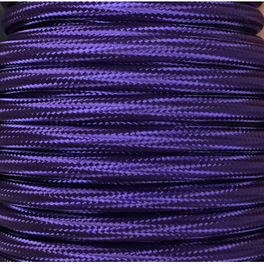 CIR62CTS65 5 MTS CABLE TEXTIL LISO VIOLETA BRILLO