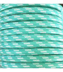 CIR62CM28/01 25 MTS CABLE TEXTIL FENIX MENTA/BLANC