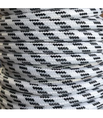 CIR62CM01/13 5 MTS CABLE TEXTIL FENIX BLANCO/NEGRO
