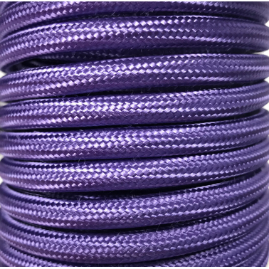 CIR62CTS66 5m CABLE TEXTIL VIOLETA CLARO BRILLO