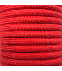 CIR62AL05 15m CABLE TEXTIL ROJO ALGODON LISO