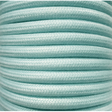 CIR62AL06 5m CABLE TEXTIL MINT ALGODON LISO
