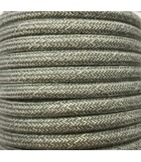 CIR62BA01 5m CABLE TEXTIL BATIDO VERDE OSCURO