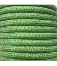 CIR62BA02 5m CABLE TEXTIL BATIDO VERDE ALGODON