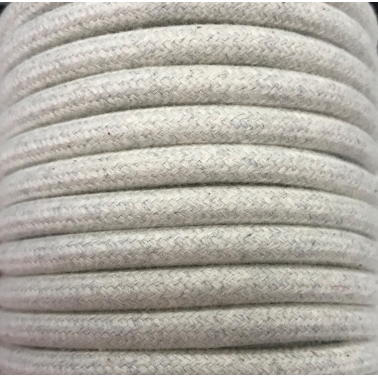 CIR62BA10 5m CABLE TEXTIL LINO ALGODON LISO