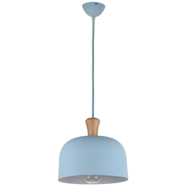 CIR62BA13 5m CABLE TEXTIL ZIG-ZAG AZUL ALGODON