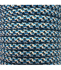 CIR62PI02 15m CABLE TEXTIL AZUL OSCURO PIXEL BRIL