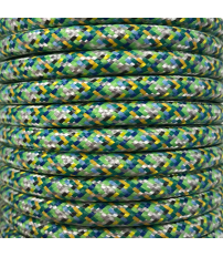 CIR62PI03 5m CABLE TEXTIL VERDE PIXEL BRILLO
