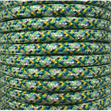 CIR62PI03 5m CABLE TEXTIL VERDE PIXEL BRILLO